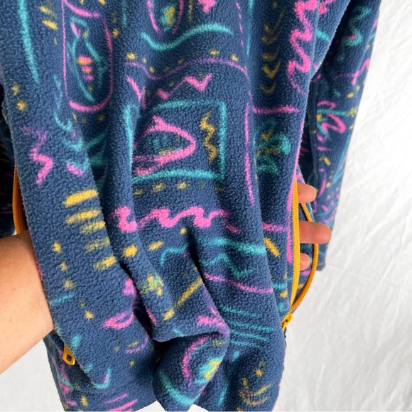 Chubbies Men Large Sweater The Chilly Vibe Quarter Zip Fleece Pullover Jacket L - Picture 11 of 16